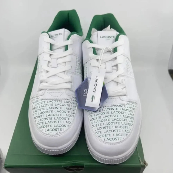 NEW Lacoste Thrill 120 2 US SMA Leather Sneakers 7-39SMA0050042 White Mens 13 - Picture 2 of 9